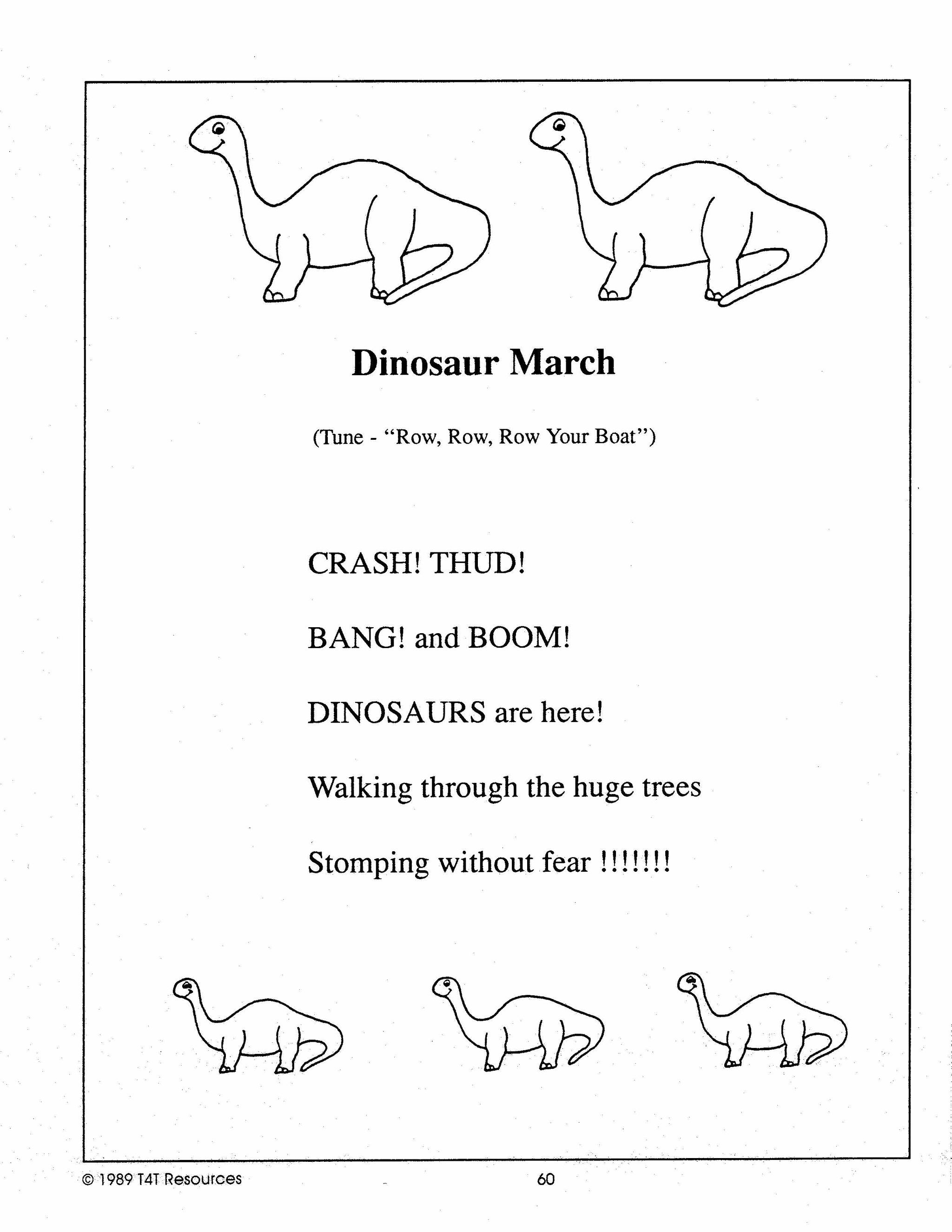 Dinosaurs - An Integrated Theme Unit Grade 1