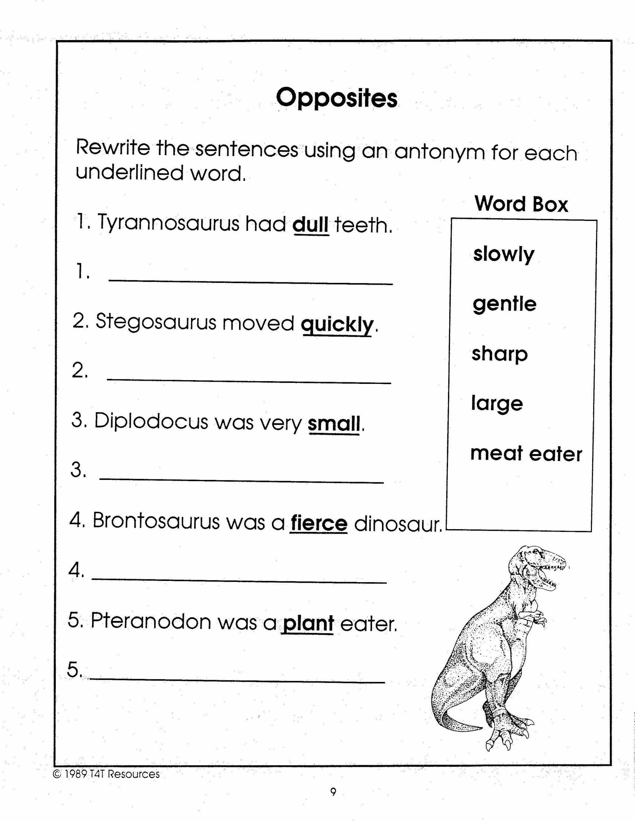 Dinosaurs - An Integrated Theme Unit Grades 2-3