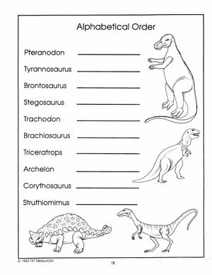 Dinosaurs - An Integrated Theme Unit Grades 2-3