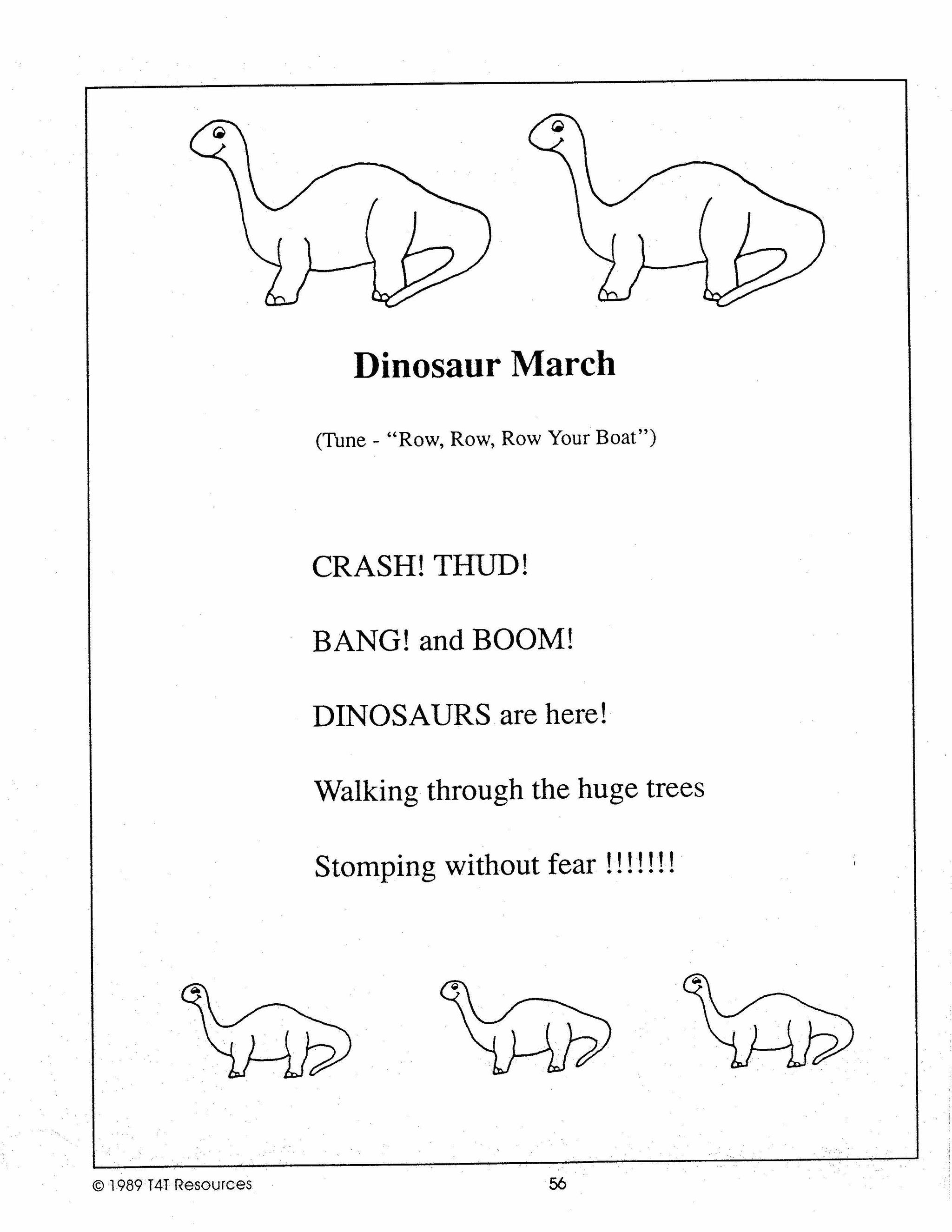 Dinosaurs - An Integrated Theme Unit Grades 2-3