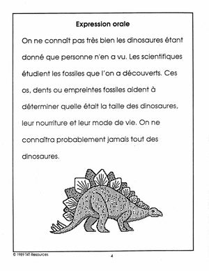 Les Dinosaures Unité thématique - Jardin d'enfants