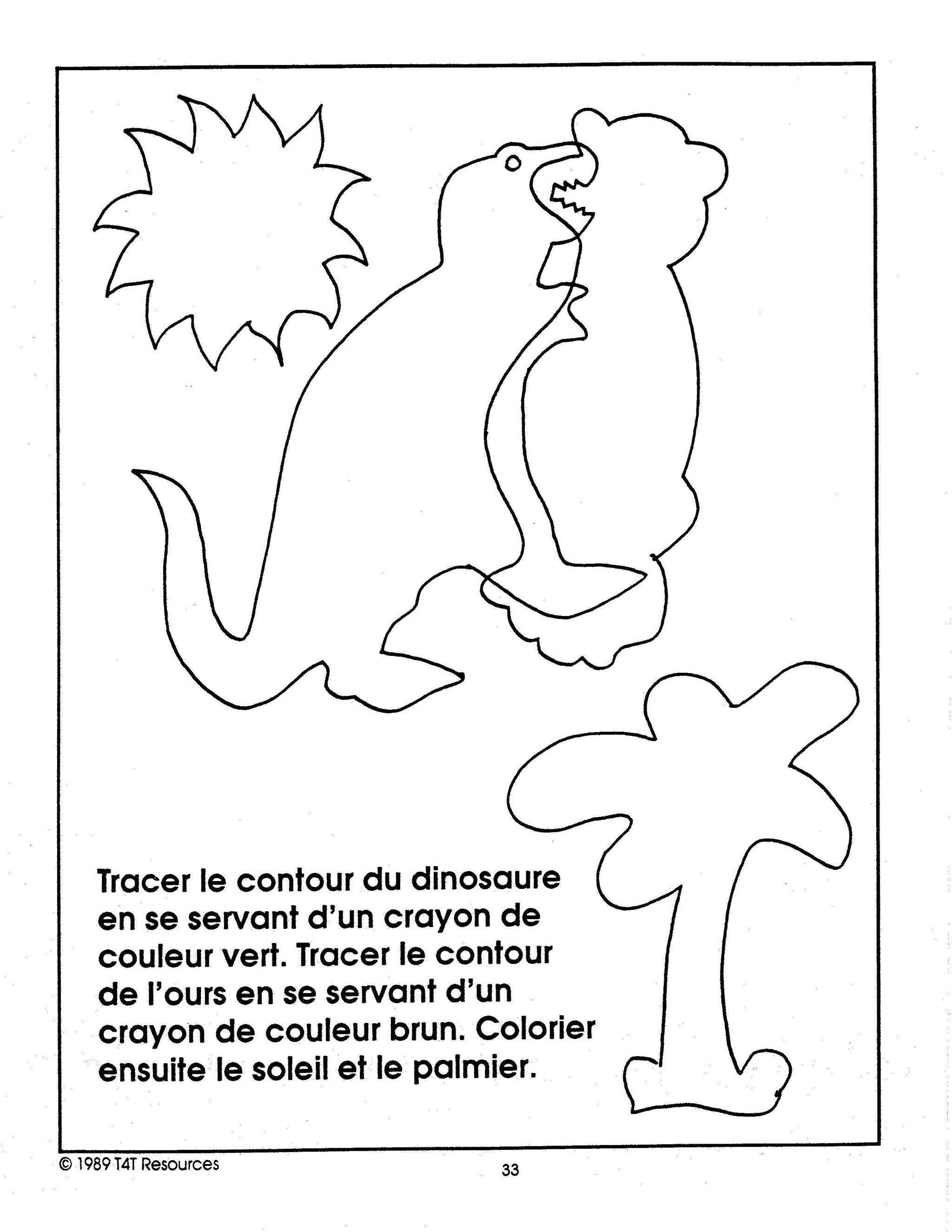 Les Dinosaures Unité thématique - Jardin d'enfants