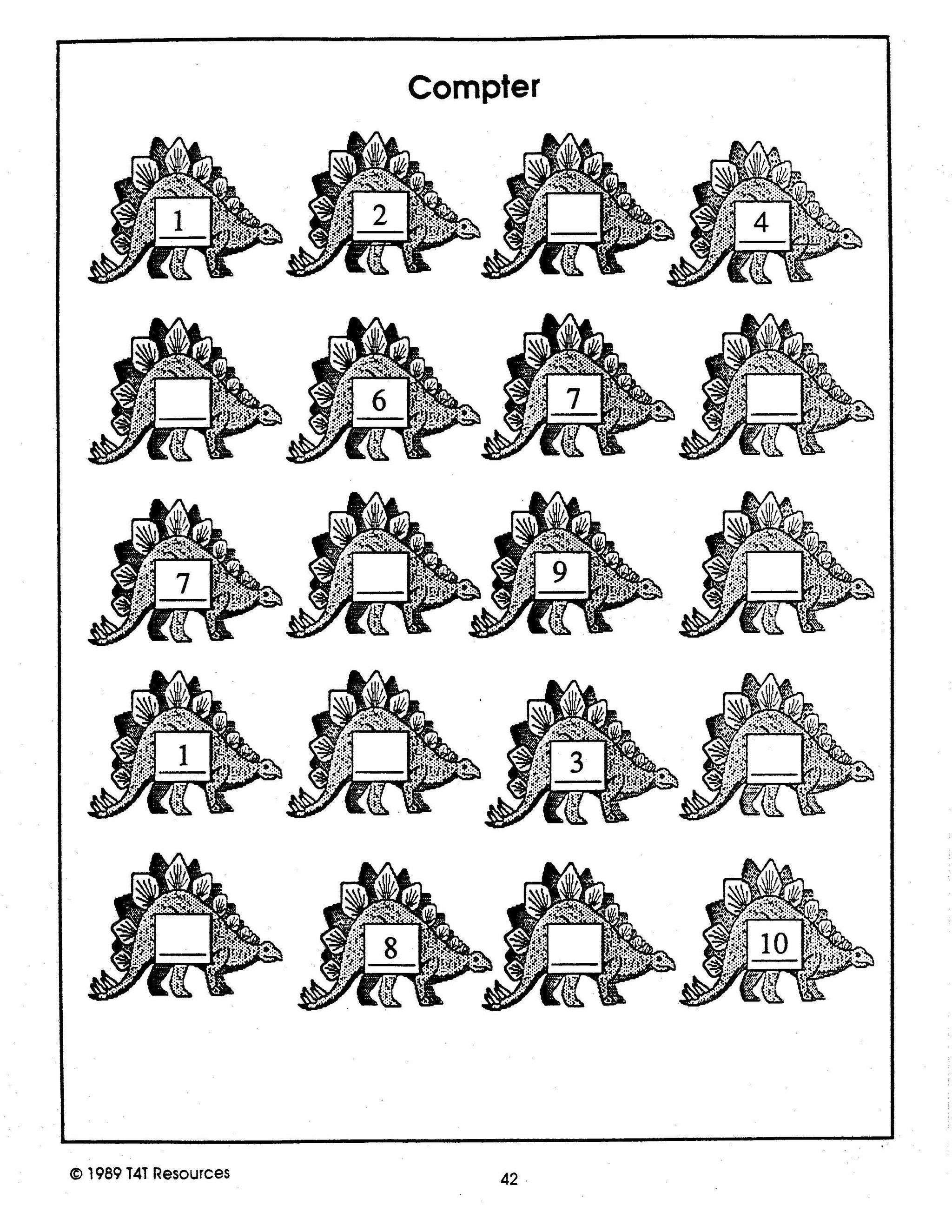 Les Dinosaures Unité thématique - Jardin d'enfants