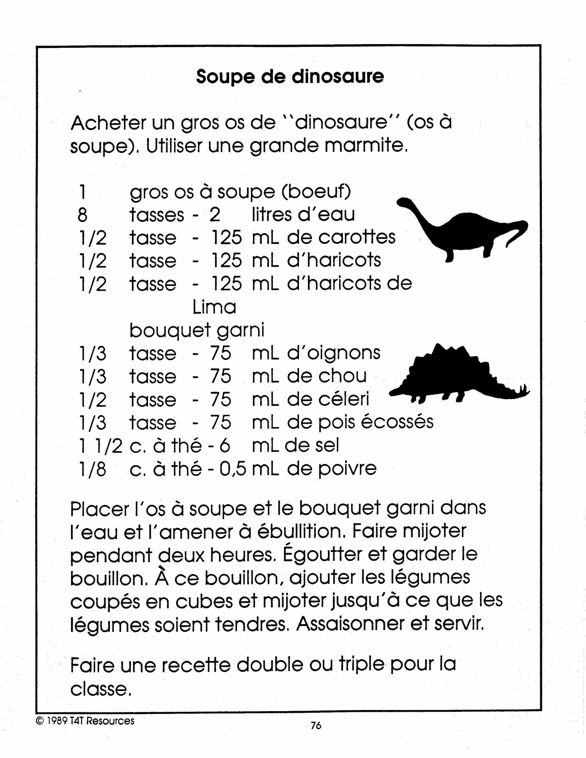 Les Dinosaures Unité thématique - Jardin d'enfants