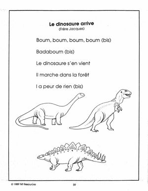 Les Dinosaures Unité thématique Premiere Année