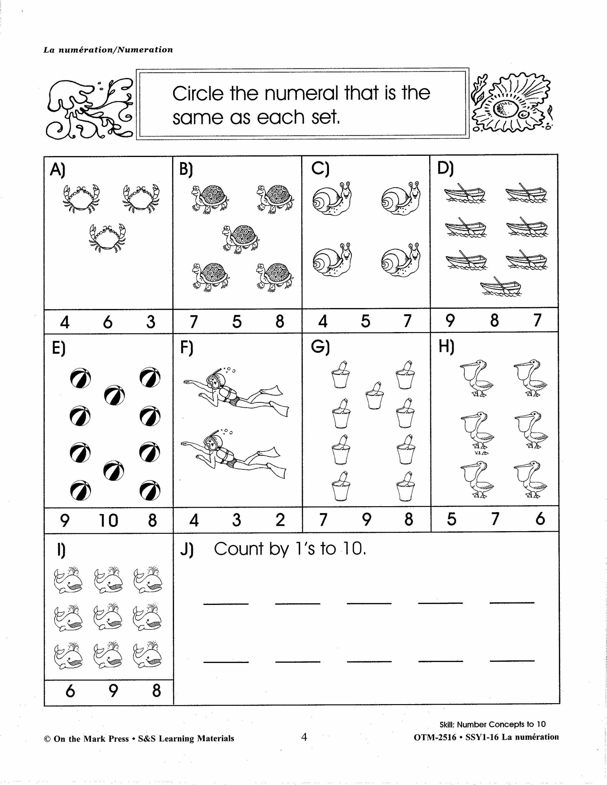 La numération/Numeration: An English and French Workbook Grades 1-3/1e à 3e année