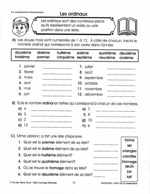 La numération/Numeration: An English and French Workbook Grades 1-3/1e à 3e année