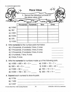 La numération/Numeration: An English and French Workbook Grades 1-3/1e à 3e année