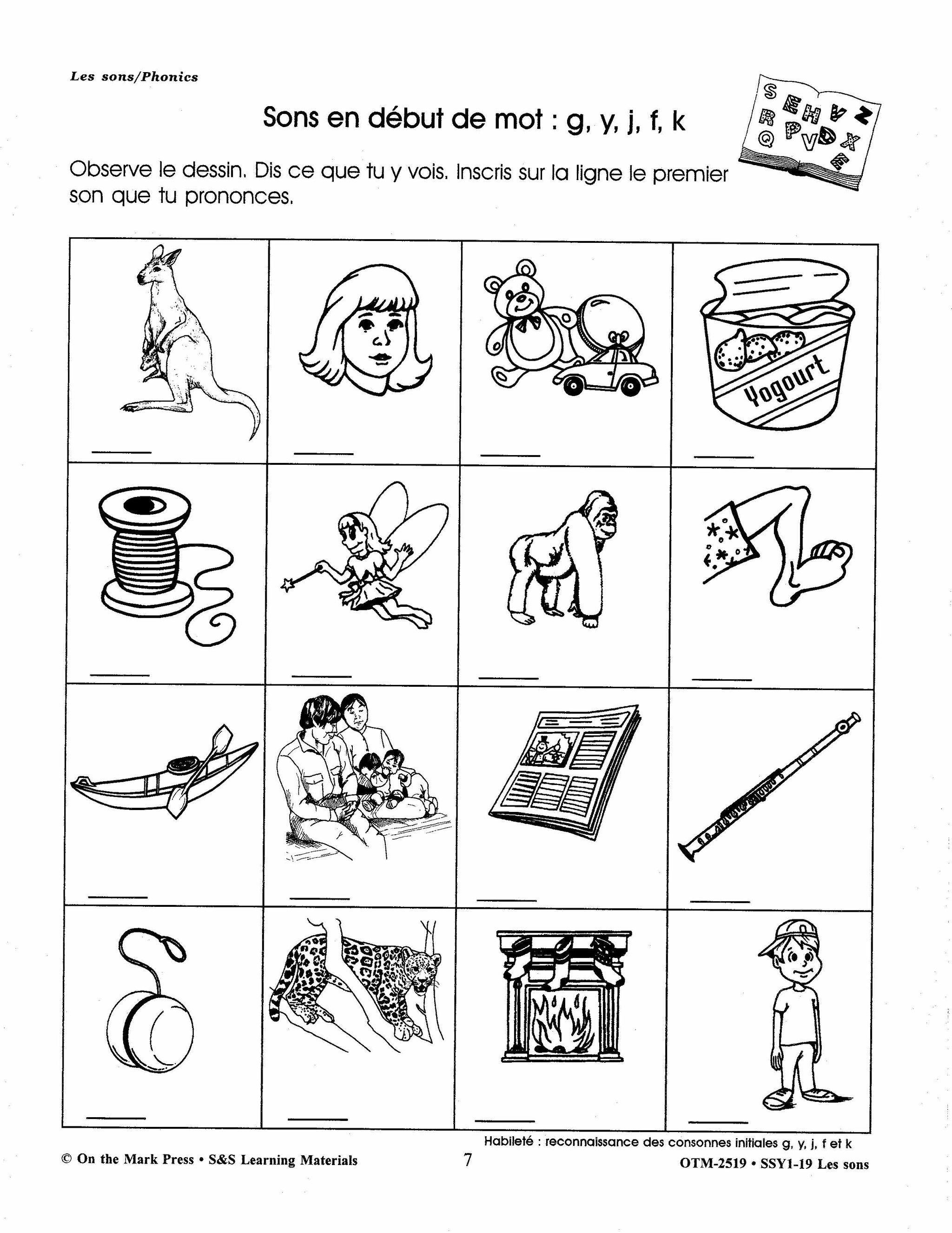 Les Sons/Phonics - A French and English Workbook 1e à 3e année