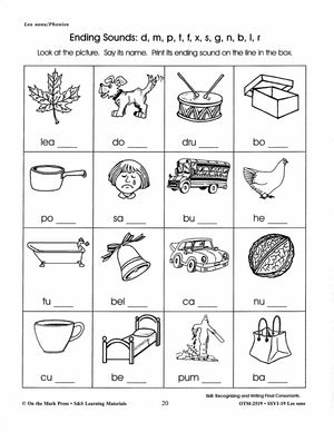 Les Sons/Phonics - A French and English Workbook 1e à 3e année