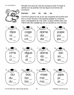 French/English 8 Workbook Bundle! Grades 1-3