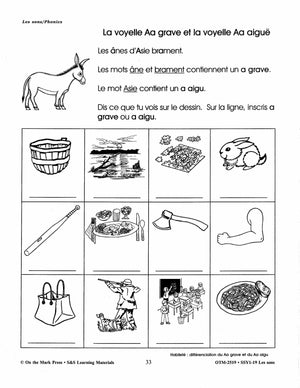 Les Sons/Phonics - A French and English Workbook 1e à 3e année