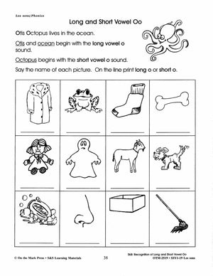 Les Sons/Phonics - A French and English Workbook 1e à 3e année