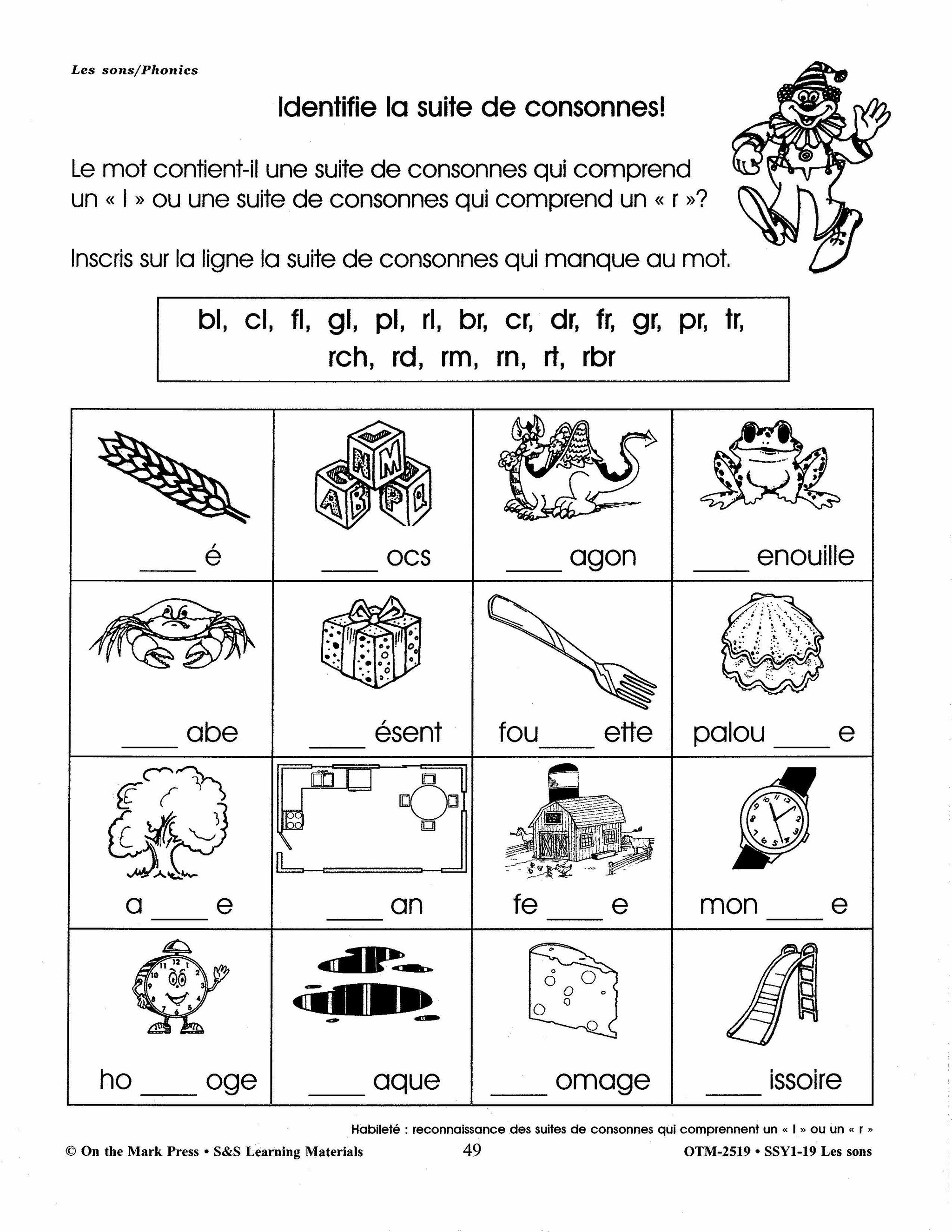 Les Sons/Phonics - A French and English Workbook 1e à 3e année