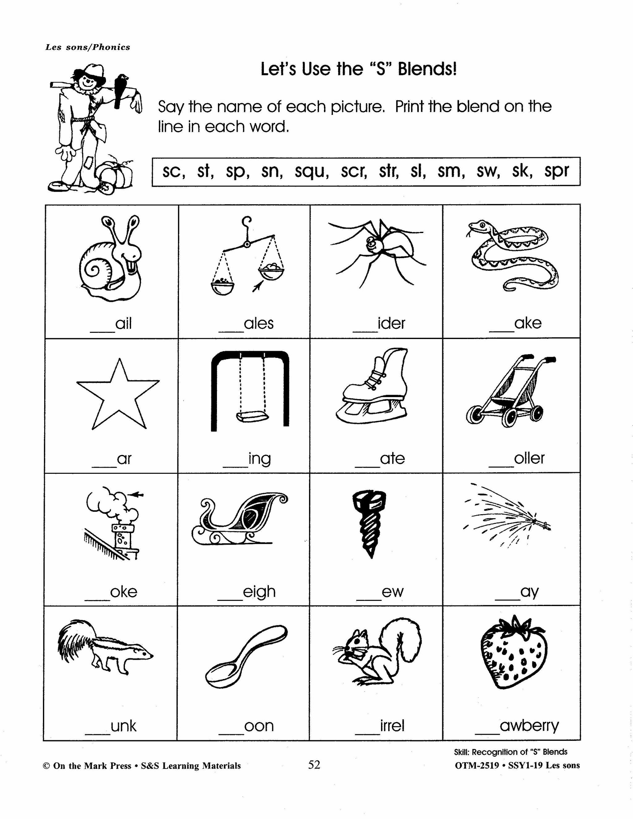 Les Sons/Phonics - A French and English Workbook 1e à 3e année