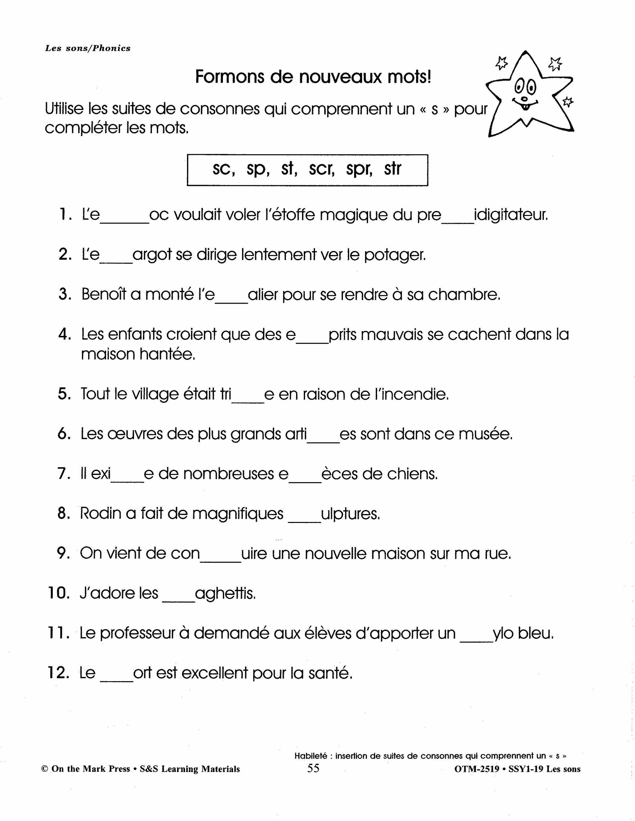 Les Sons/Phonics - A French and English Workbook 1e à 3e année
