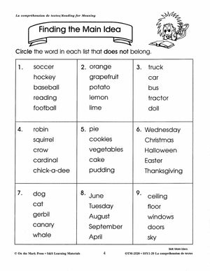 La compréhension de textes/Reading for Meaning - A French and English Workbook Grades 1e à 3e année