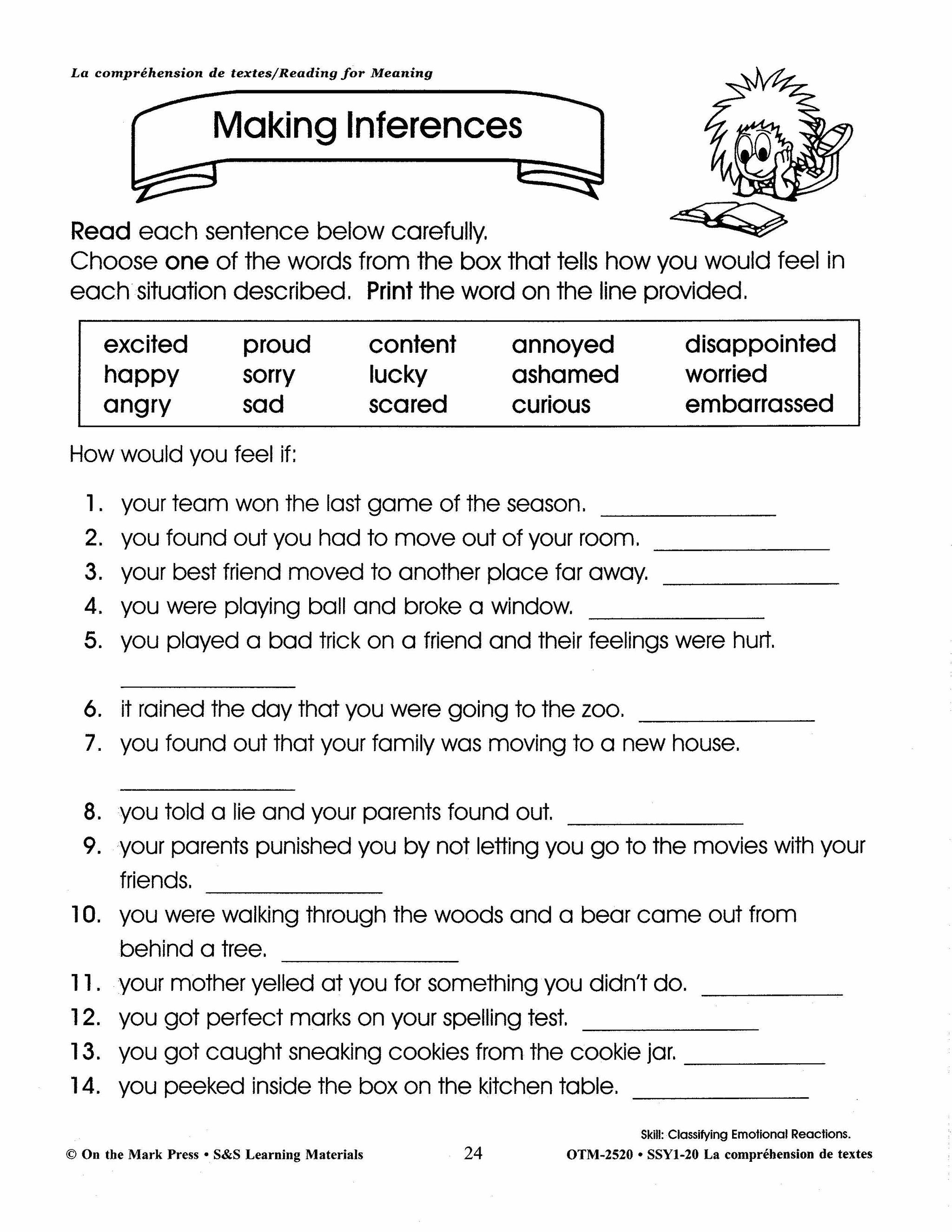 La compréhension de textes/Reading for Meaning - A French and English Workbook Grades 1e à 3e année