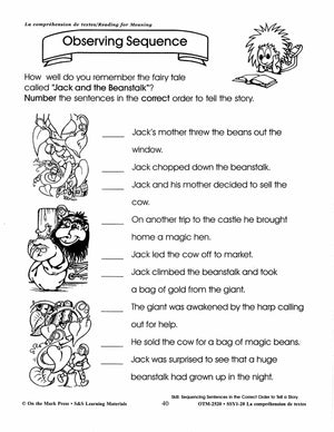 La compréhension de textes/Reading for Meaning - A French and English Workbook Grades 1e à 3e année