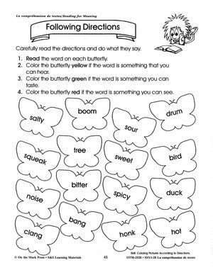 La compréhension de textes/Reading for Meaning - A French and English Workbook Grades 1e à 3e année