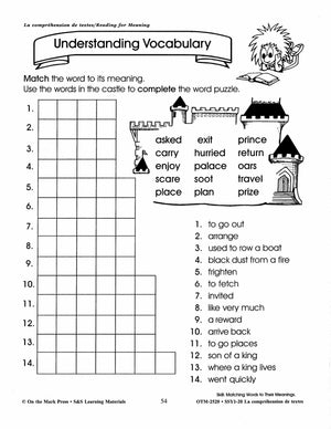 La compréhension de textes/Reading for Meaning - A French and English Workbook Grades 1e à 3e année