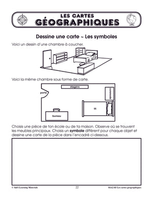 Les cartes géographiques 1e à 3e année