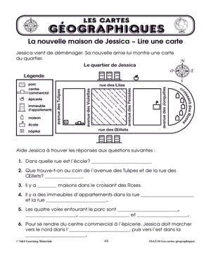 Les cartes géographiques 1e à 3e année