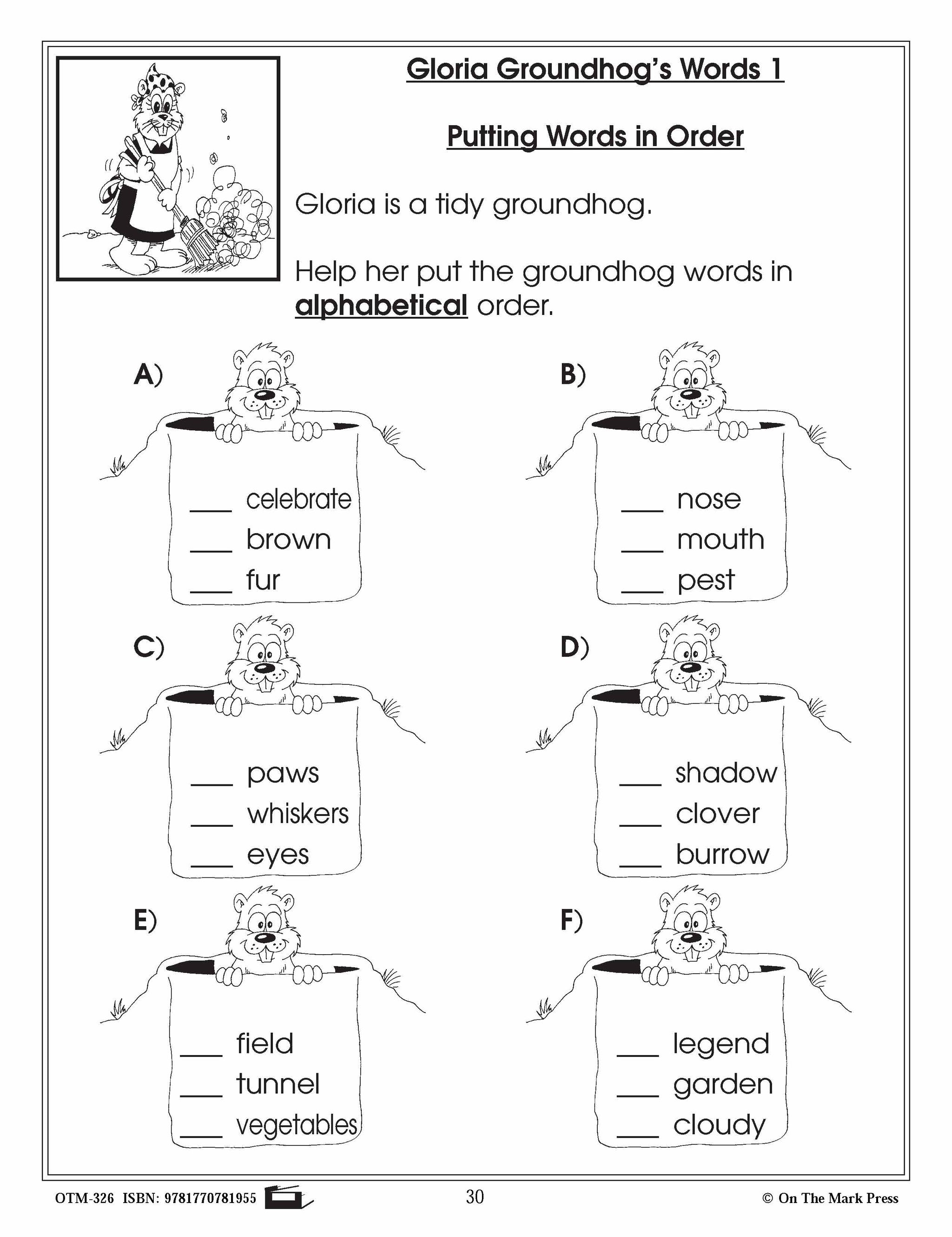 A Groundhog Celebration Grade 2