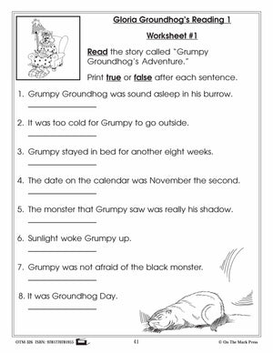 A Groundhog Celebration Grade 2