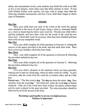 Spelling Grades 2/3 Workbook - Canadian Spelling Lessons/Worksheets