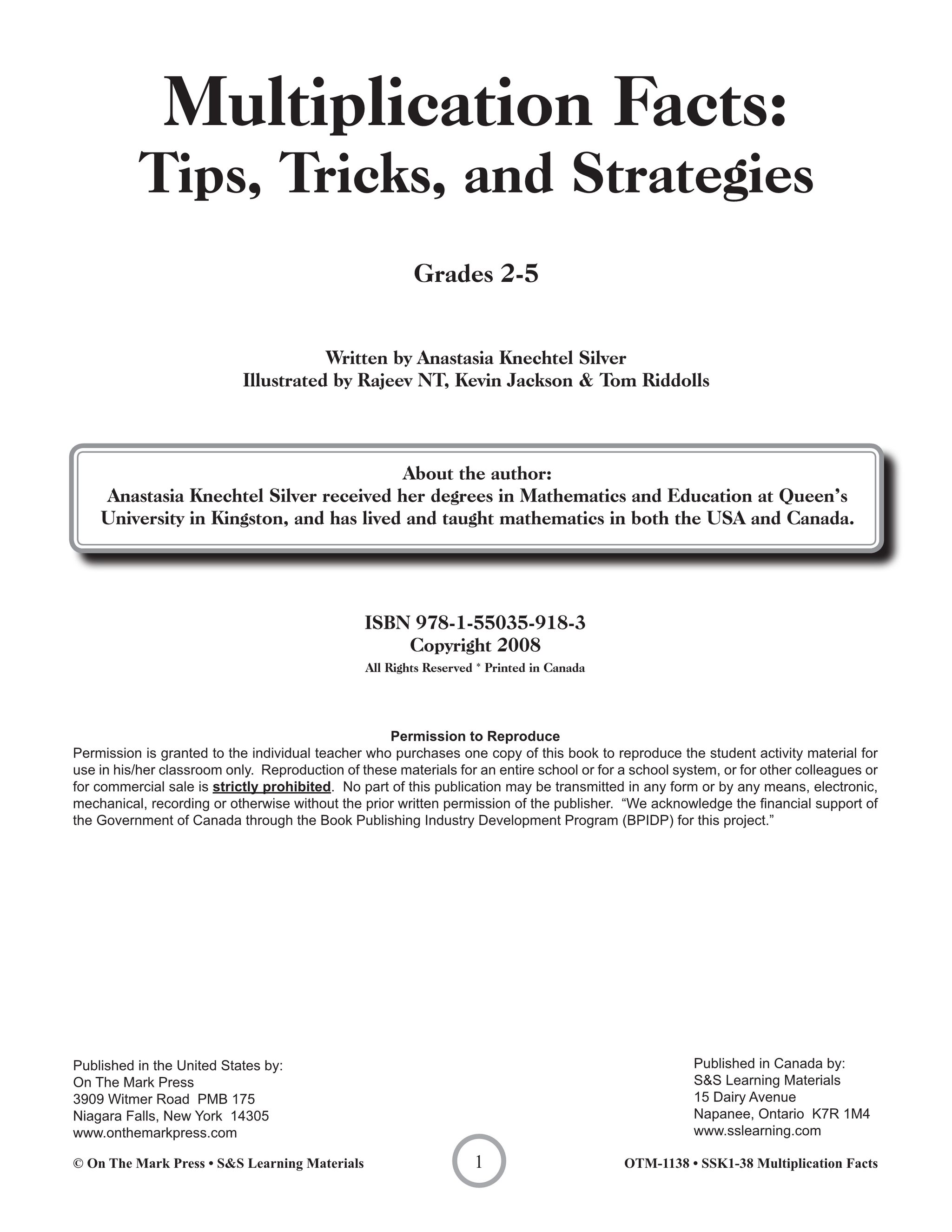 Multiplication Drill Facts: Tips, Tricks & Strategies Grades 2-5