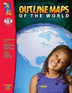 Outline Maps of the World Grades 1-8