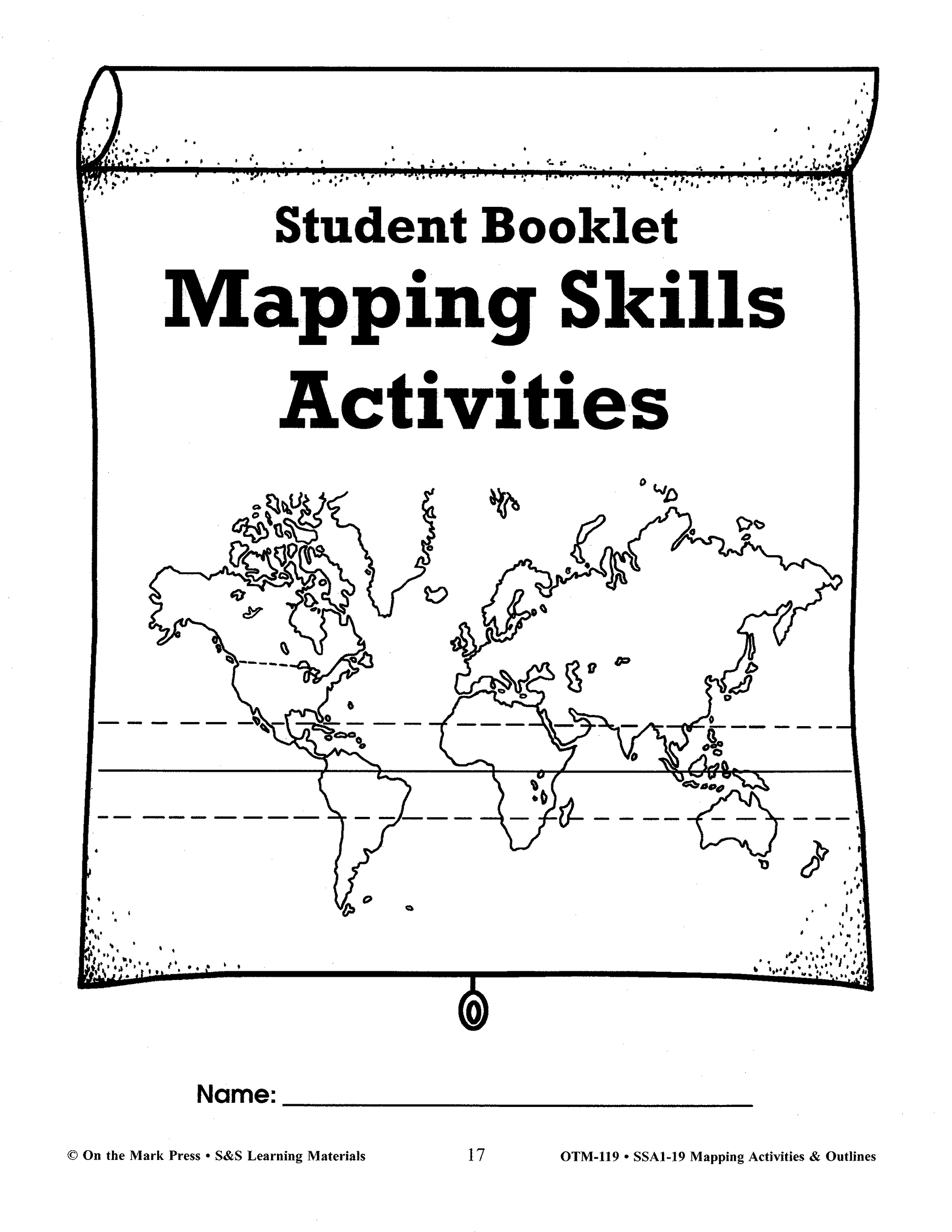 Mapping Skills: Activities & Outlines Grades 4-8