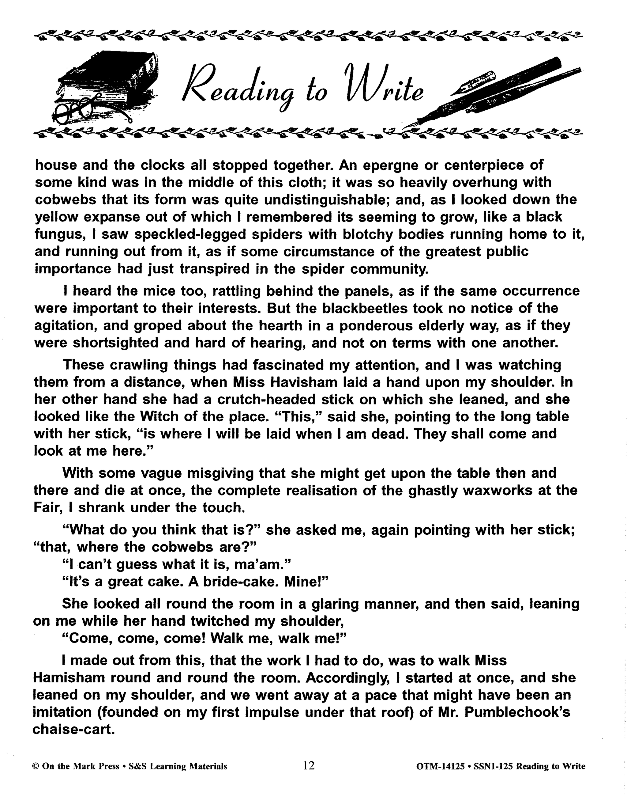 How to Teach Writing Through Reading the Classics Grades 7-8