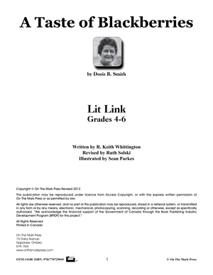 A Taste of Blackberries, by Doris Buchanan Smith Lit Link Grades 4-6