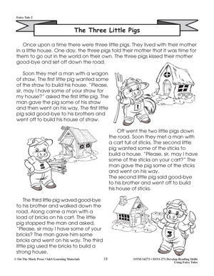 The Three Little Pigs & Color Sequencing Activity Gr. 1-3