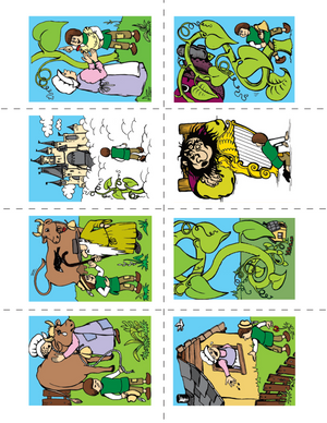Jack & the Beanstalk Lesson Plan and Color Sequencing Activity