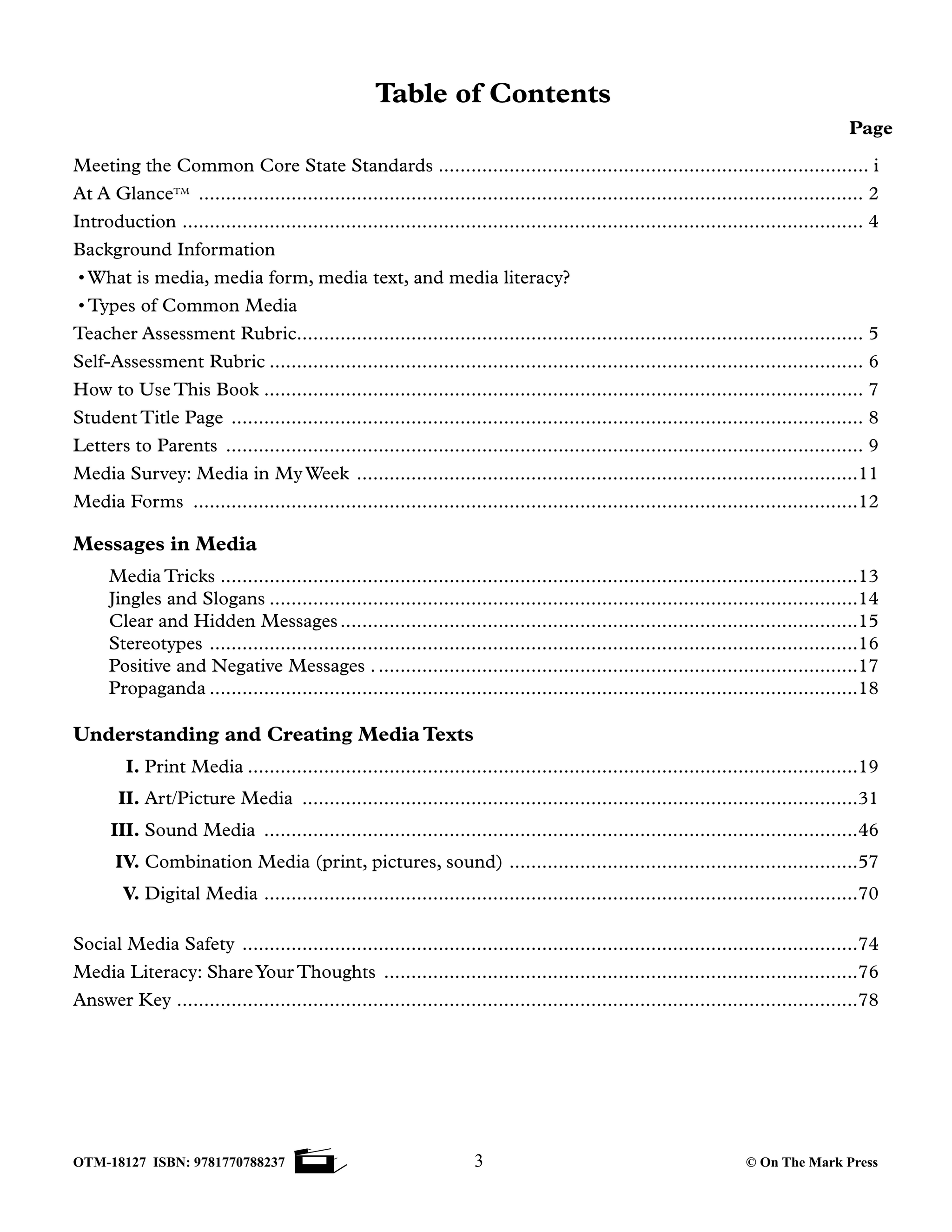 Media Literacy Grades 4-6 Aligned to Common Core - Understanding Media Texts and Messages