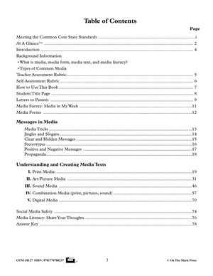 Media Literacy Grades 4-6 Aligned to Common Core - Understanding Media Texts and Messages
