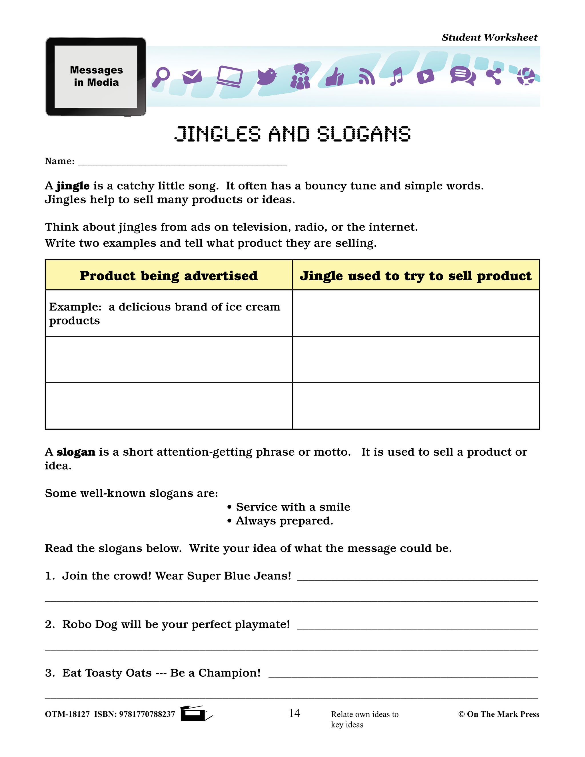 Media Literacy Grades 4-6 Aligned to Common Core - Understanding Media Texts and Messages