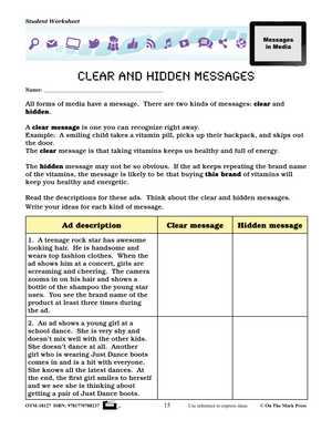 Media Literacy Grades 4-6 Aligned to Common Core - Understanding Media Texts and Messages