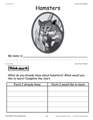 Just for Girls Grades 1-3 Reading Comprehension: Aligned to Common Core