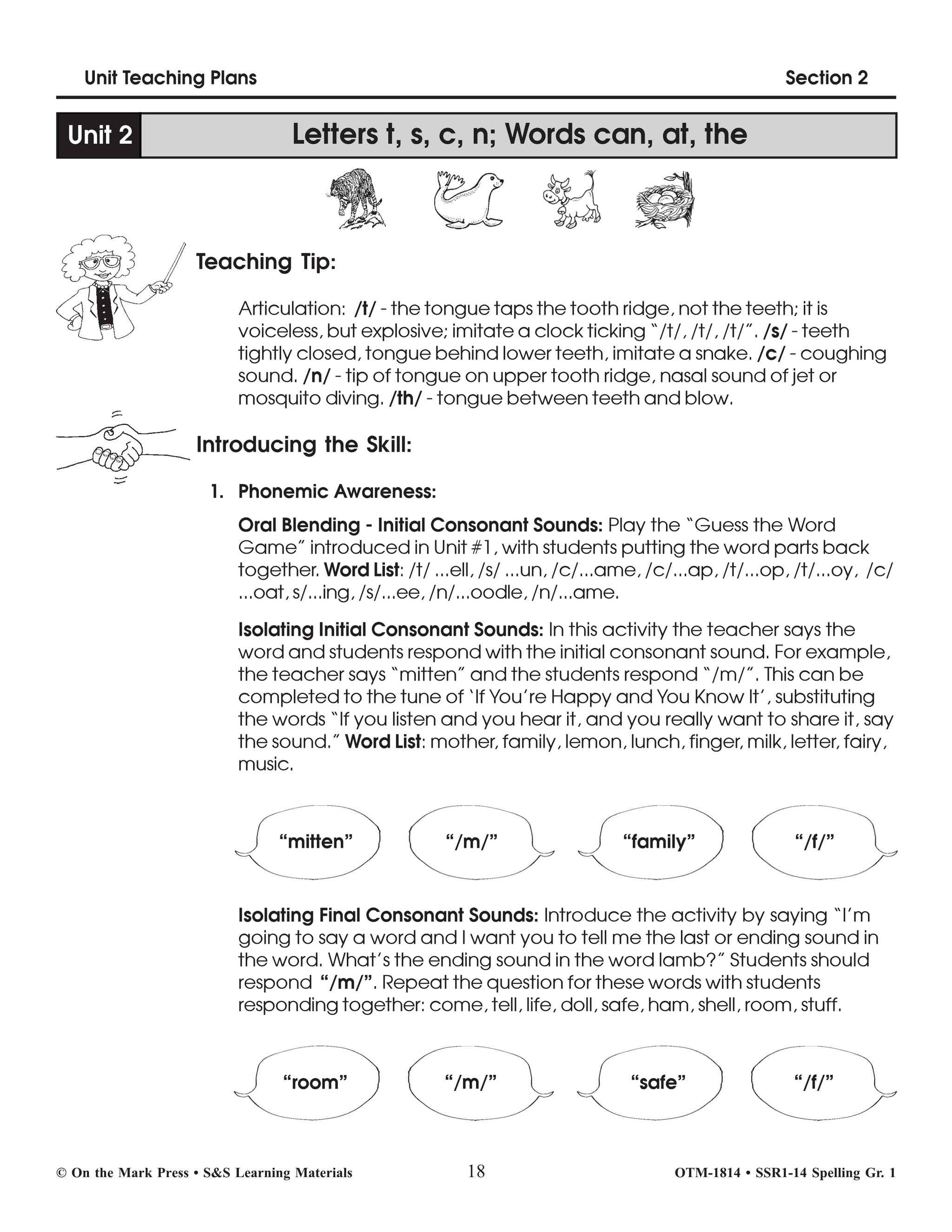 Spelling Grade 1 - A Full Year Program