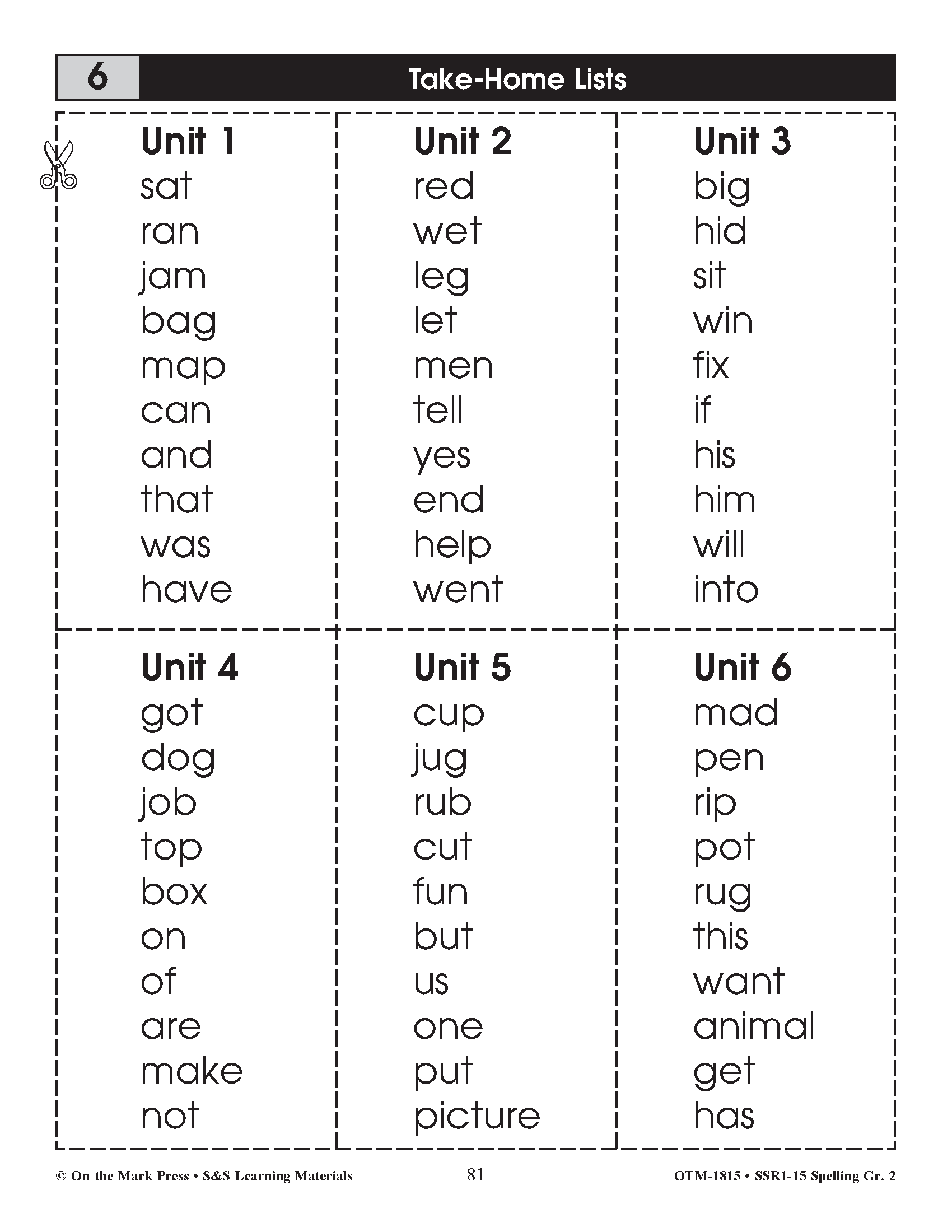 Spelling Grade 2 - A Full Year Program