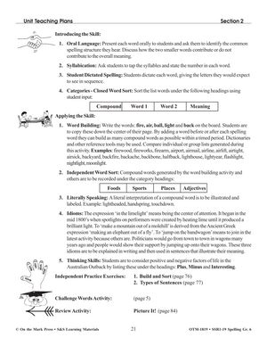 Spelling Grade 6 - A Full Year Program
