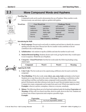 Spelling Grade 6 - A Full Year Program