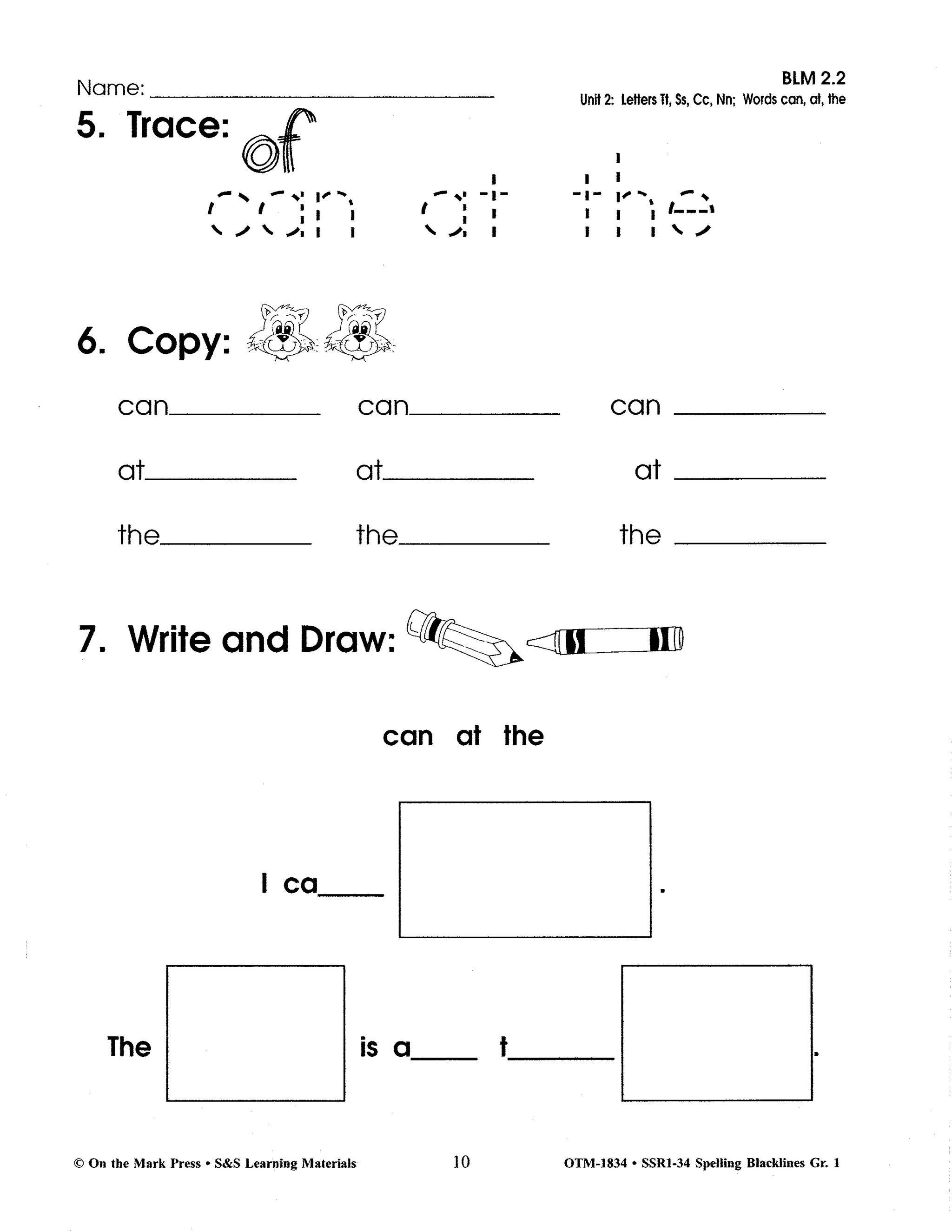 Spelling Grade 1 - Worksheets for a full year!