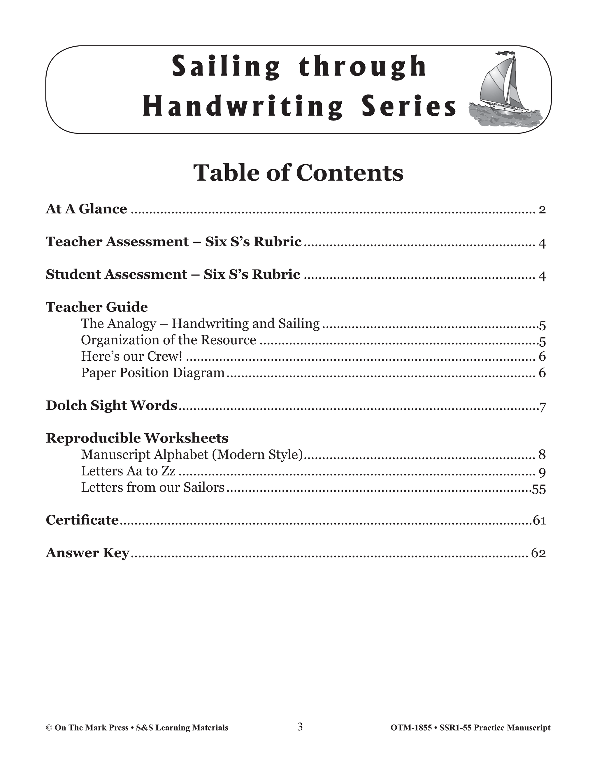 Modern Manuscript Practice Workbook Grades Prek-2