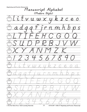 Beginning & Practice Modern Manuscript Big Book Grades Pre K-2