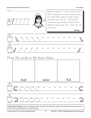 Beginning & Practice Modern Manuscript Big Book Grades Pre K-2